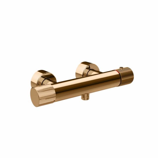 Gessi Habito Rigato Miscelatore doccia termostatico 70533-Warm Bronze PVD