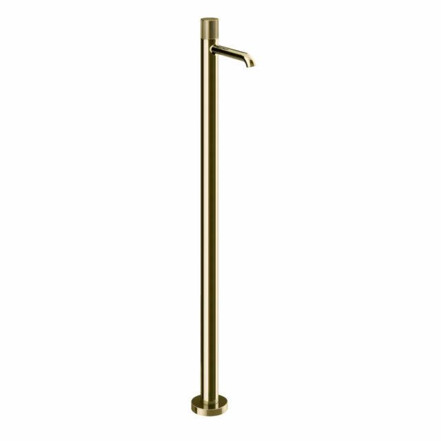 Gessi Habito Rigato Miscelatore lavabo da terra 70595+46189-Brass PVD