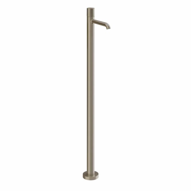 Gessi Habito Diamantato Miscelatore lavabo da terra 70695+46189-Finox Brushed Nickel