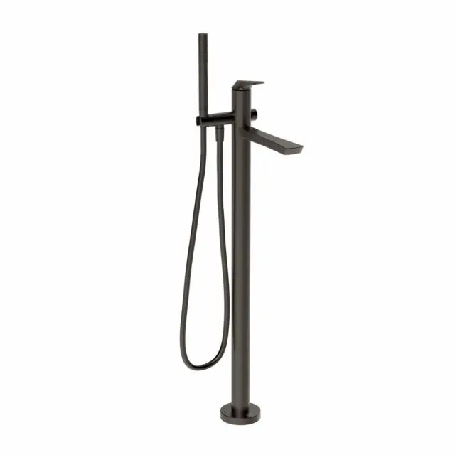Mitigeur de bain Gessi Ventaglio 72028+46189-Métal noir PVD brossé