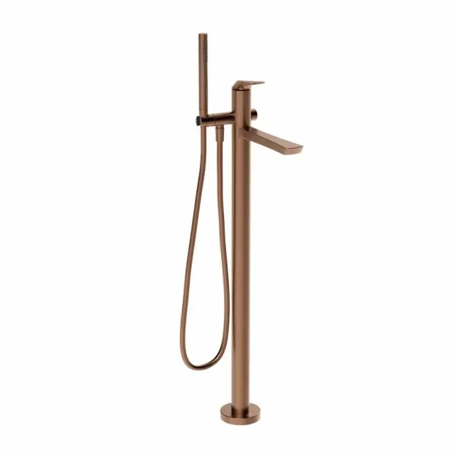 Mitigeur de bain Gessi Ventaglio 72028+46189-Cuivre PVD brossé