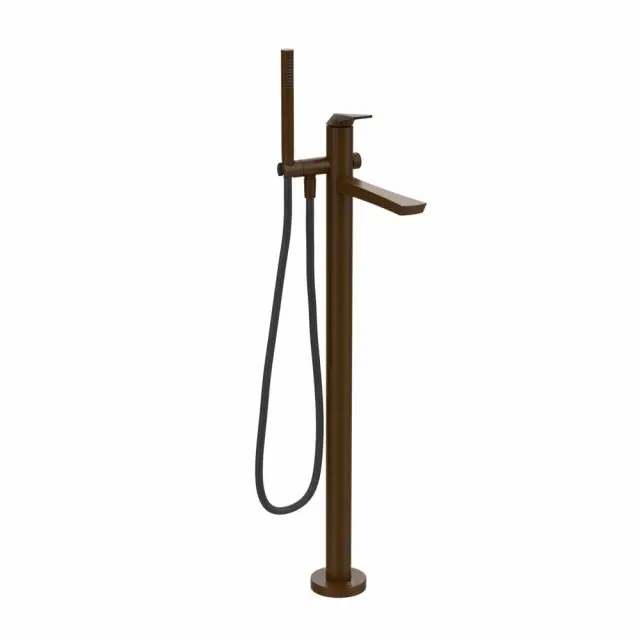 Mitigeur de baignoire Gessi Ventaglio 72028+46189-Bronze foncé - Gessi