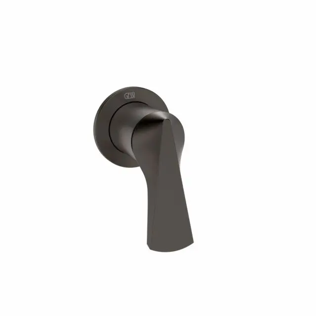Mitigeur bain/douche 1 voie Gessi Ventaglio 72061+54055-Métal Noir PVD Brossé