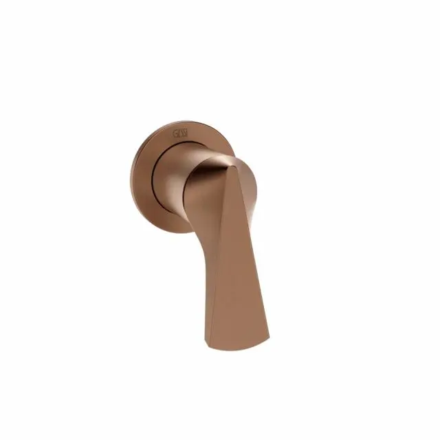Mitigeur bain/douche 1 voie Gessi Ventaglio 72061+54055-Cuivre PVD Brossé