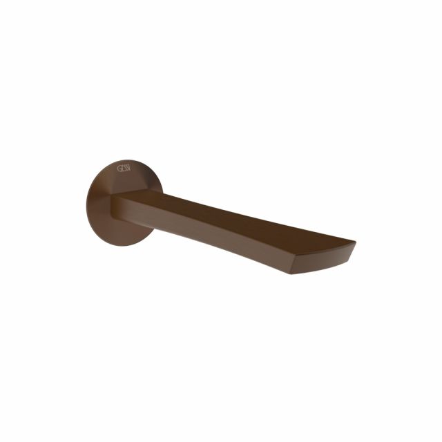 Bec de lavabo mural Gessi Ventaglio 72102-Bronze foncé - Gessi