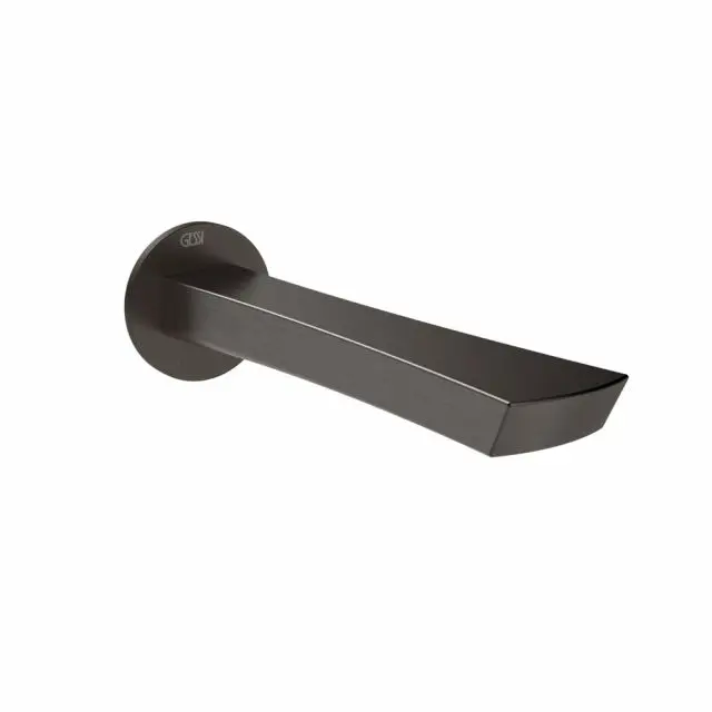Bec de baignoire mural Gessi Ventaglio 72103-Métal Noir PVD Brossé