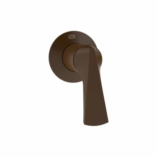 Gessi Ventaglio Mitigeur lavabo mural 1 voie 72019+63412-Bronze foncé - Gessi
