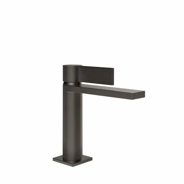 Gessi Inverso Rigato Miscelatore lavabo 73502-Black Metal Brushed PVD