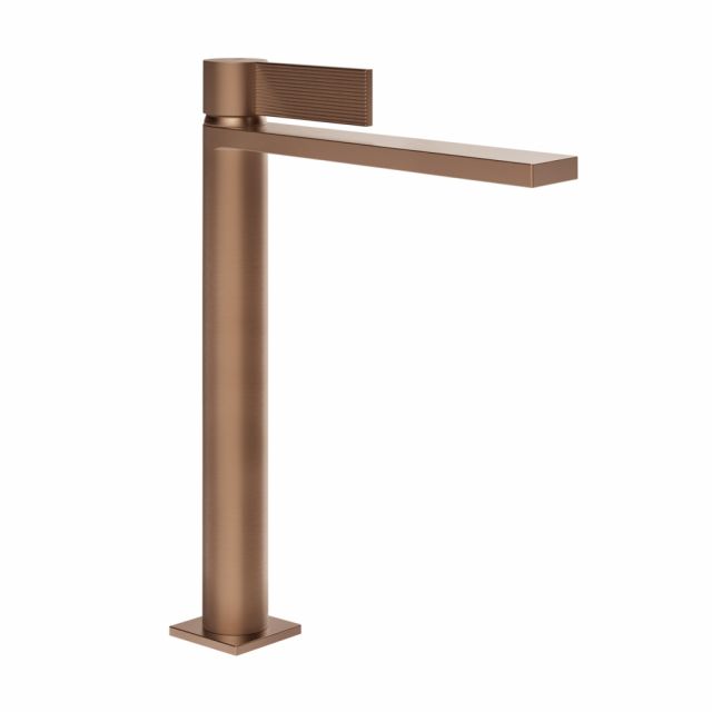 Gessi Inverso Rigato Miscelatore lavabo 73504-Copper Brushed PVD