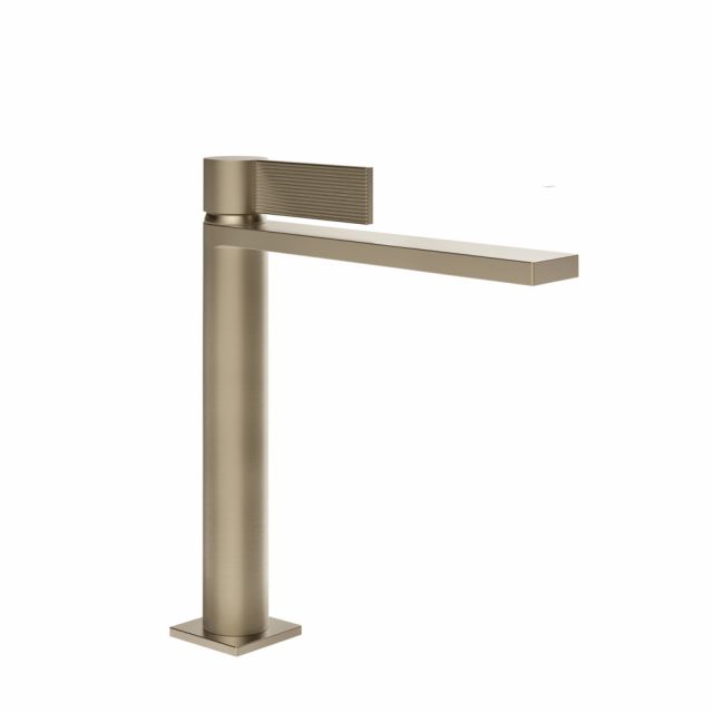 Gessi Inverso Rigato Miscelatore lavabo 73506-Finox Brushed Nickel