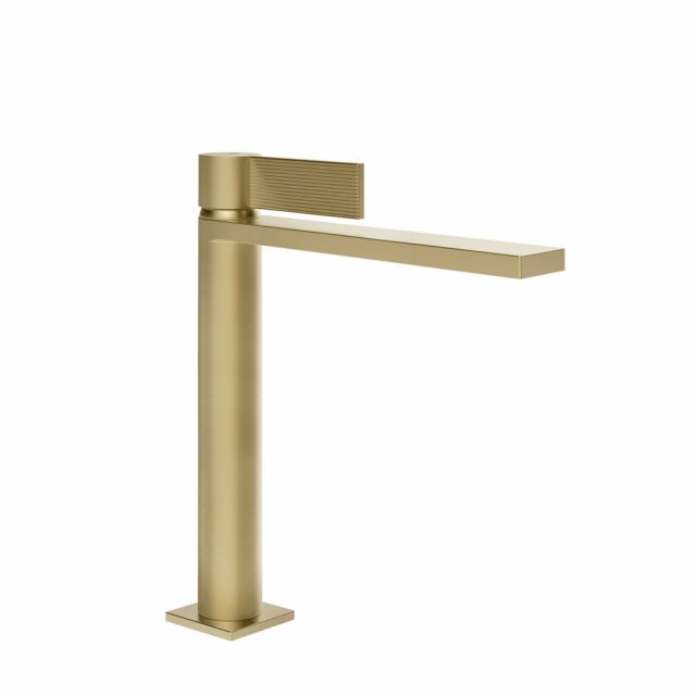 Gessi Inverso Rigato Miscelatore lavabo 73506-Brushed Brass PVD