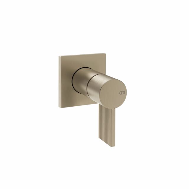 Gessi Inverso Rigato Miscelatore lavabo 73509+63412-Finox Brushed Nickel