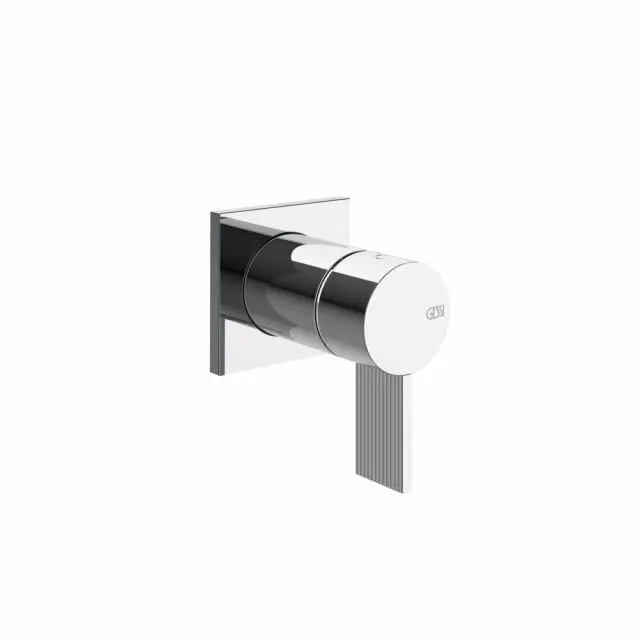 Gessi Inverso Rigato Miscelatore doccia a parete 73519+54055-Cromo