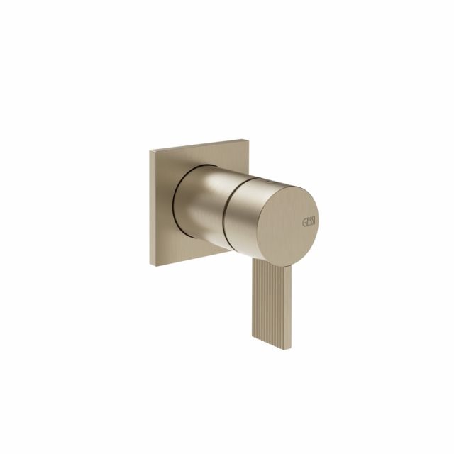 Gessi Inverso Rigato Miscelatore doccia a parete 73519+54055-Finox Brushed Nickel
