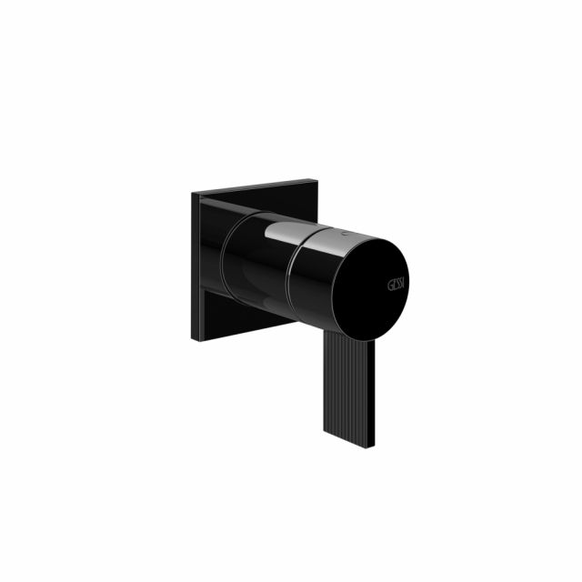 Gessi Inverso Rigato Miscelatore doccia a parete 73519+54055-Black Metal PVD