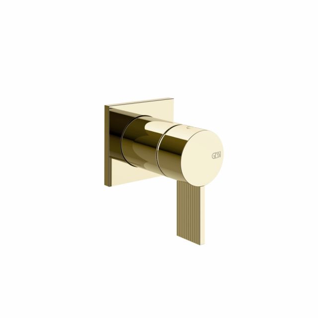 Gessi Inverso Rigato Miscelatore doccia a parete 73519+54055-Brass PVD