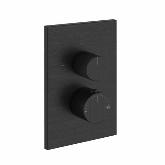 Gessi Habito Rigato Miscelatore termostatico a 1 via 73533+09269-Aged Bronze