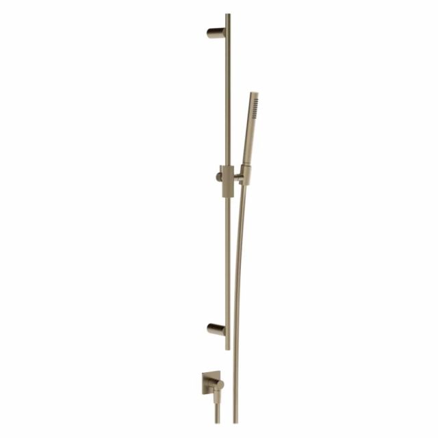Gessi Inverso Rigato Asta saliscendi con presa acqua 73541-Finox Brushed Nickel