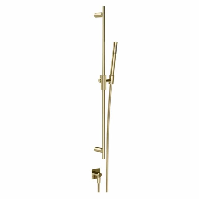 Gessi Inverso Rigato Asta saliscendi con presa acqua 73541-Brass PVD