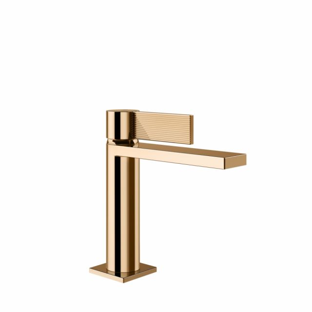 Gessi Inverso Rigato Miscelatore lavabo basso 73551-Warm Bronze PVD