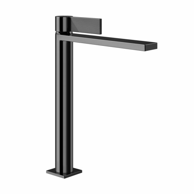 Gessi Inverso Rigato Miscelatore lavabo alto 73553-Black Metal PVD