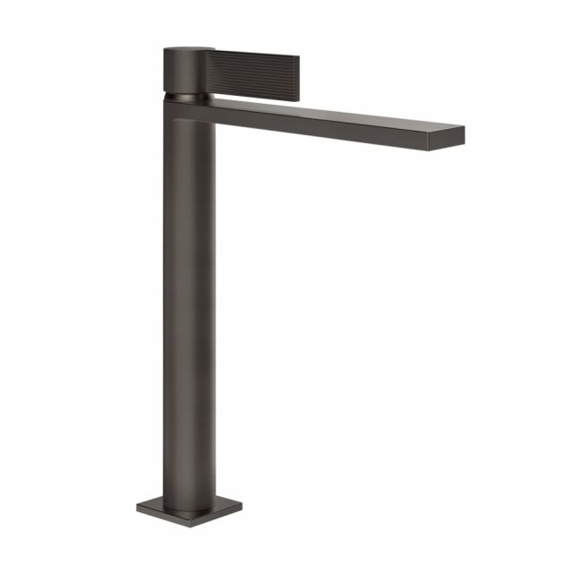 Gessi Inverso Rigato Miscelatore lavabo alto 73553-Black Metal Brushed PVD