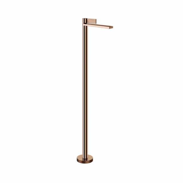Gessi Inverso Rigato Miscelatore lavabo da terra 73595+46189-Copper PVD