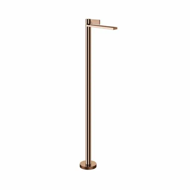 Gessi Inverso Rigato Miscelatore lavabo da terra 73595+46189-Copper PVD