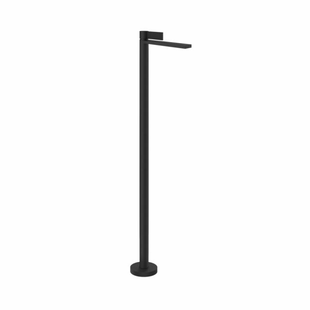 Gessi Inverso Rigato Miscelatore lavabo da terra 73595+46189-Matt Black