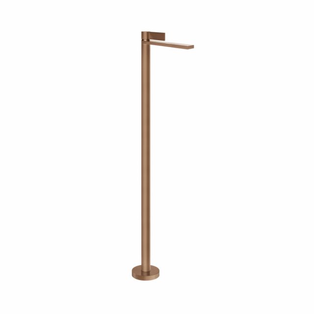 Gessi Inverso Rigato Miscelatore lavabo da terra 73595+46189-Copper Brushed PVD