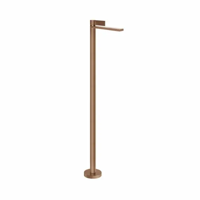 Gessi Inverso Rigato Miscelatore lavabo da terra 73595+46189-Copper Brushed PVD