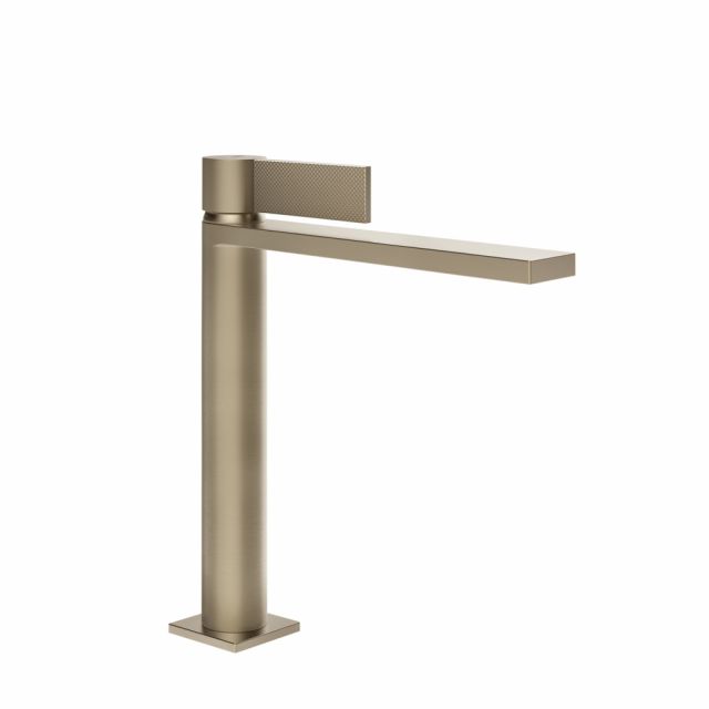 Gessi Inverso Diamantato Miscelatore lavabo medio 73606-Finox Brushed Nickel