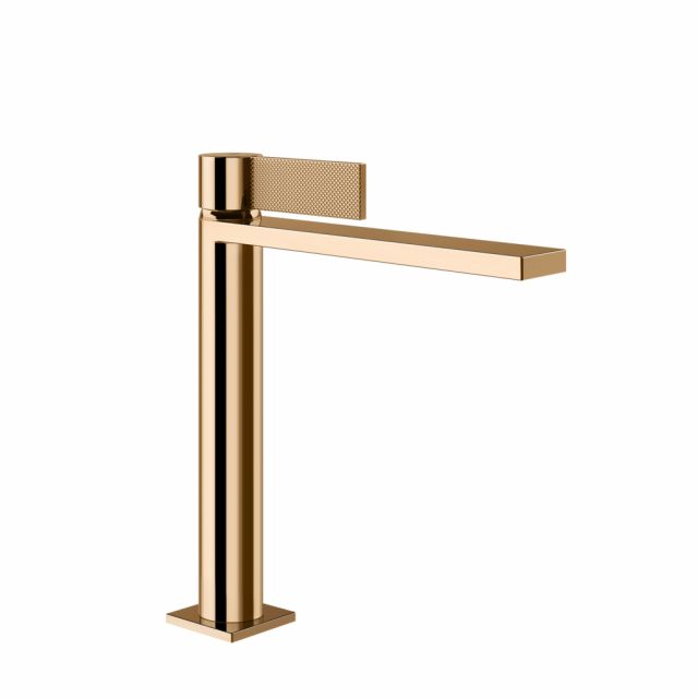 Gessi Inverso Diamantato Miscelatore lavabo medio 73606-Warm Bronze PVD