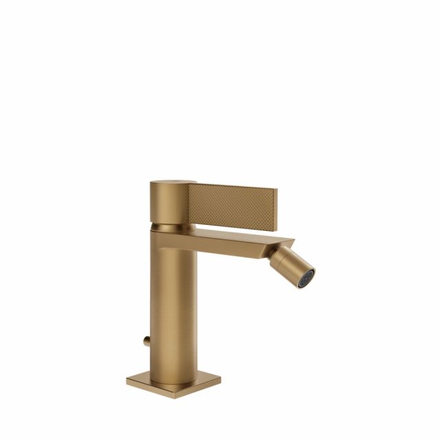 Gessi Inverso Diamantato Miscelatore bidet con scarico 73607-Warm Bronze Brushed PVD