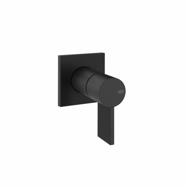 Gessi Inverso Diamantato Miscelatore lavabo a parete 73609+63412-Matt Black