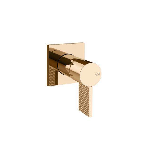 Gessi Inverso Diamantato Miscelatore lavabo a parete 73609+63412-Warm Bronze PVD