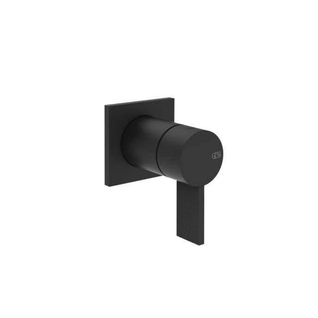 Gessi Inverso Diamantato Miscelatore doccia a parete 73619+54055-Matt Black