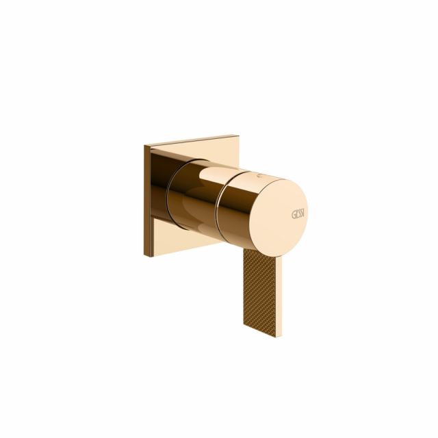 Gessi Inverso Diamantato Miscelatore doccia a parete 73619+54055-Warm Bronze PVD