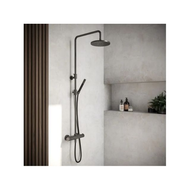 Colonne de douche Hotbath Cobber SDS10-Hotbath plaqué nickel brossé