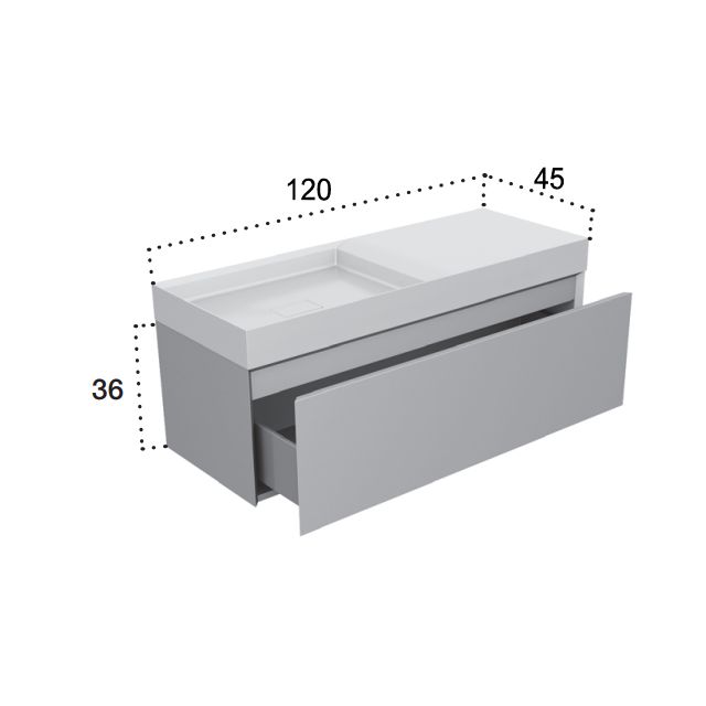 Falper Pure Meuble complet avec évier # A2R