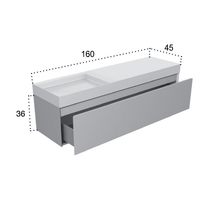 Falper Pure Meuble complet avec évier # A4R