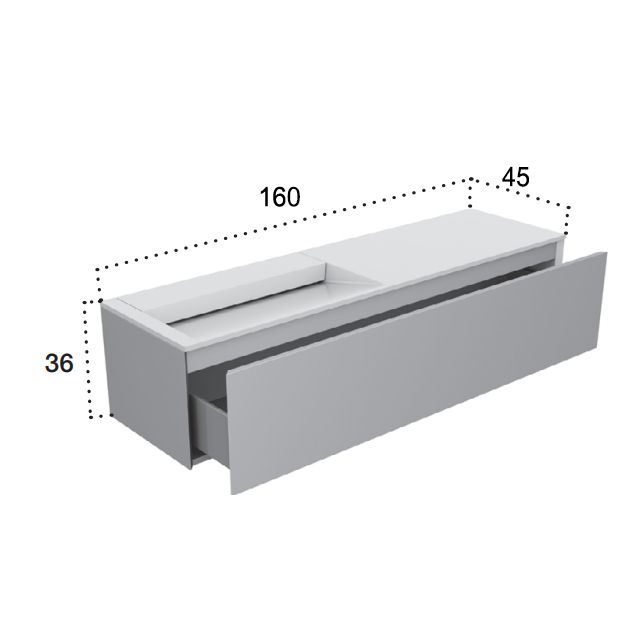 Falper Pure Meuble complet avec évier # A5R