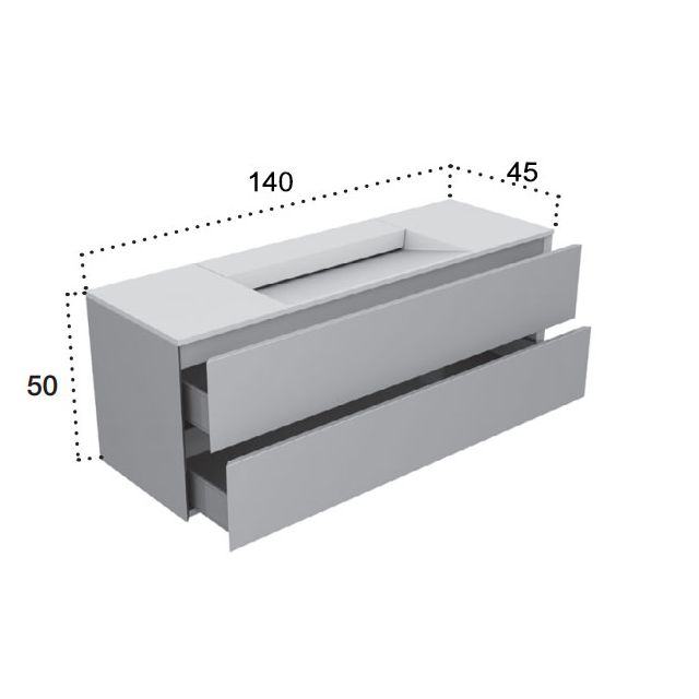 Falper Pure Meuble complet avec lavabo #BTR