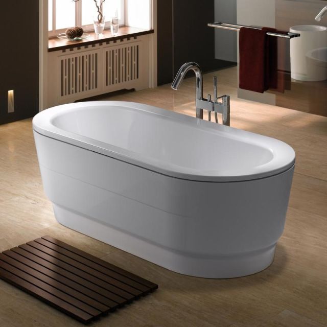 Kaldewei Classic Duo Baignoires larges ovales avec couvercle de Baignoire Centrostanza 115-7-6801