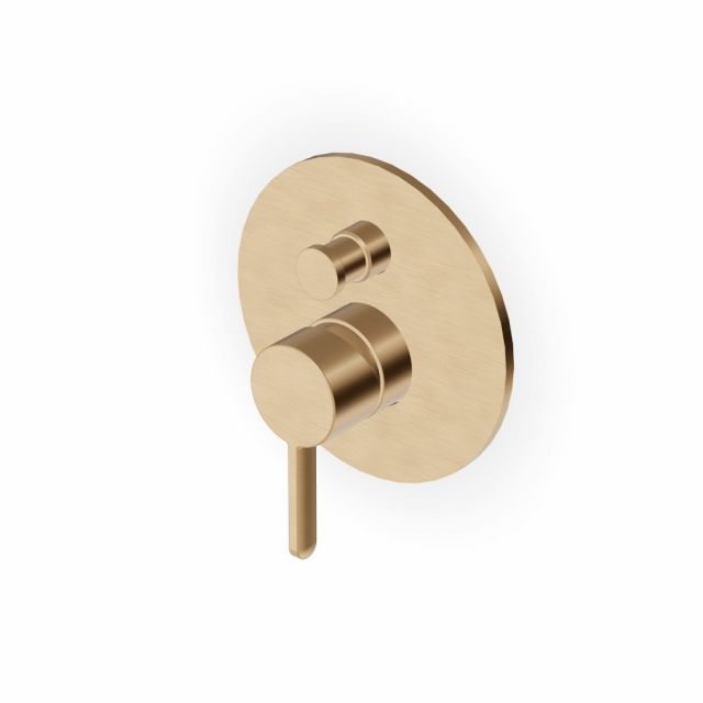 Zucchetti Isy22 Miscelatore monocomando vasca-doccia ZIS775-Brushed British Gold PVD