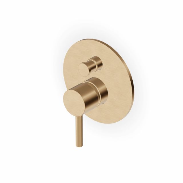 Zucchetti Pan S Miscelatore monocomando vasca-doccia ZPA775-Brushed British Gold PVD