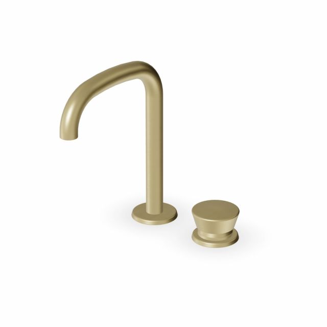 Zucchetti Sablier Miscelatore monocomando lavabo a 2 fori ZSL419.X-Brushed British Gold PVD