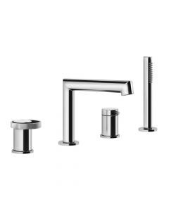 Gessi Anello groupe de baignoire 4 trous sur gorge 63337